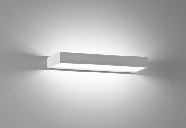 911 APPLIQUE GRANDE IN ALLUMINIO VERNICIATO DI BIANCO A LED INTEGRATO DA 12W
