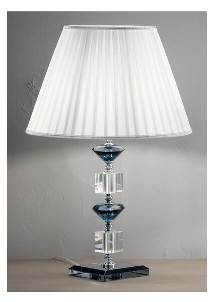 GALA LAMPADA GRANDE IN VETRO CON PARTICOLARI IN CRISTALLO IN 6 FINITURE COLORE
