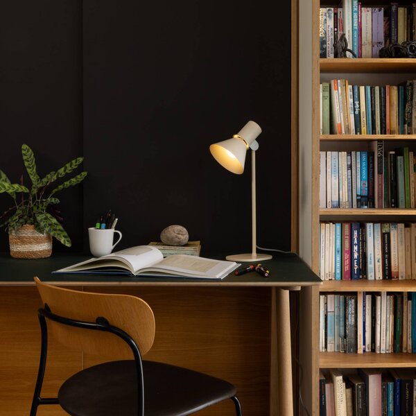 Anglepoise Lampada da tavolo Type 80 T1, Crema / Ambra, Soggiorno / Sala da pranzo, Alluminio, Design, Lampada da tavolo