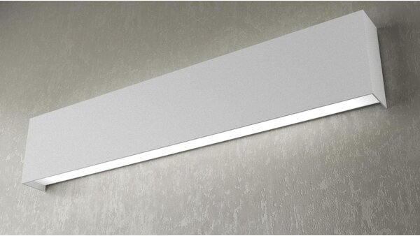 WALLY APPLIQUE 60 CM IN METALLO VERNICIATO 2 COLORI A LED 60W LAMPADINE SOSTITUIBILI