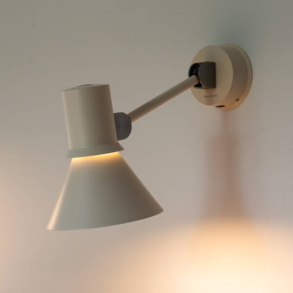 Anglepoise Applique da parete Type 80 W2, dimmerabile, Crema / Ambra, Soggiorno / Sala da pranzo, Alluminio, Design, Applique
