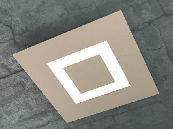 CARPET PLAFONIERA LATO 40 CM A LED 40W SOSTITUIBILI IN 3 COLORI