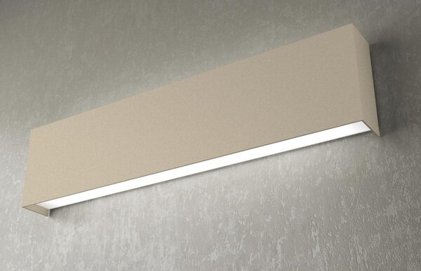 WALLY APPLIQUE 50 CM IN METALLO VERNICIATO 2 COLORI A LED 40W LAMPADINE SOSTITUIBILI