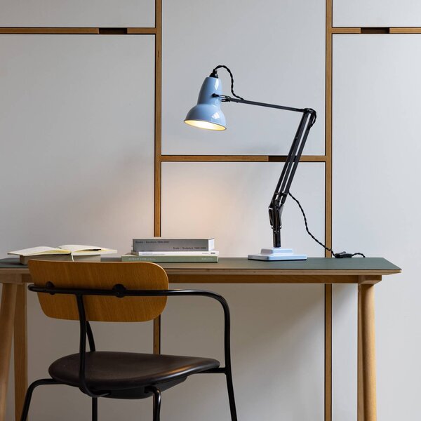 Anglepoise Lampada da tavolo Original 1227, blu opalino/nero, 49 cm 1227, Nero, Studio / Ufficio, Alluminio, Design, Lampada da tavolo