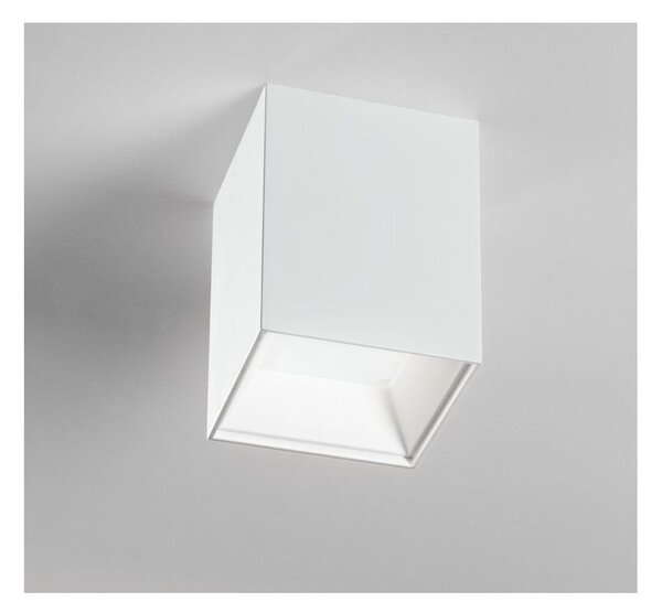 FARETTO PLAFONIERA LED INTEGRATO 12W 3000K - 4000K BIANCO VETRO SATINATO