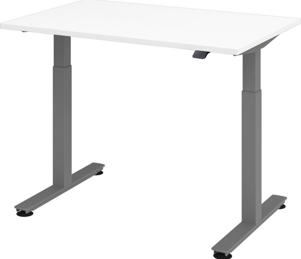 Scrivania elettrica bümö XMST - Finitura: bianco, dimensioni: 120 x 80 cm, struttura: grafite