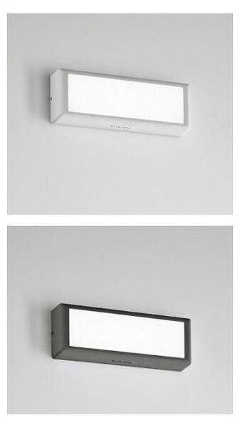BRIQUE DI ISYLUCE LED 12W 3000K O 4000K PER ESTERNO IP65 BIANCA O ANTRACITE LUCE DIRETTA