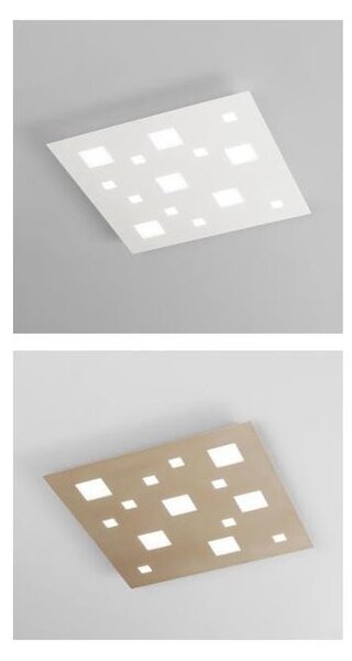 404 PLAFONIERA CHECKER BOARD 61X61 LED 60W LUCE 3000K BIANCA O SABBIA