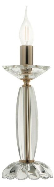 FIAMMA ABAT-JOUR O LAMPADA DA TAVOLO IN CRISTALLO ELEGANTE E CLASSICA CON FINITURE ORO DI ONDALUCE