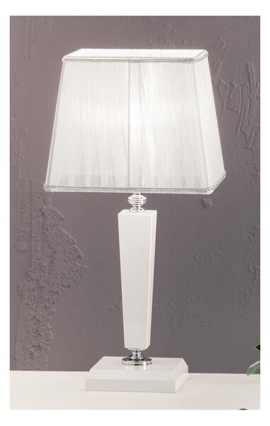 CHERUBINI LAMPADA DA TAVOLO IN CRISTALLO e METALLO ELEGANTE E CLASSICO 3 FINITURE DI ONDALUCE