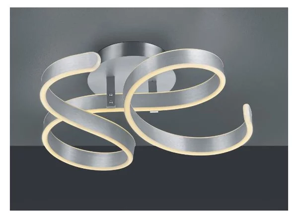 FRANCIS PLAFONIERA LED 40W VORTICI MODERNA LUCE 3000K ANTRACITE, ALLUMINIO DIMMERABILE