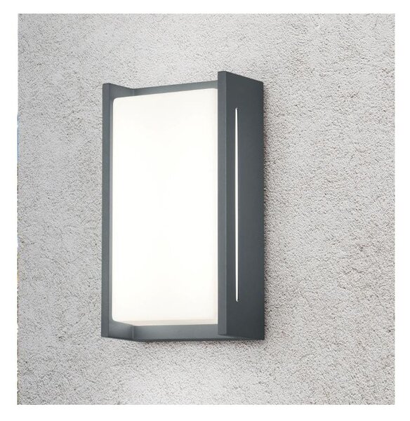 INDUS APPLIQUE DA ESTERNO DESIGN MODERNO IP54 LED 8W COLORE ANTRACITE