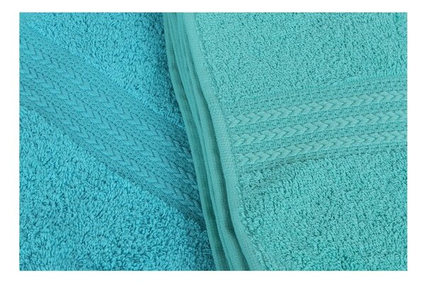 Set di 4 asciugamani Acqua, 70 x 140 cm Rainbow - Foutastic