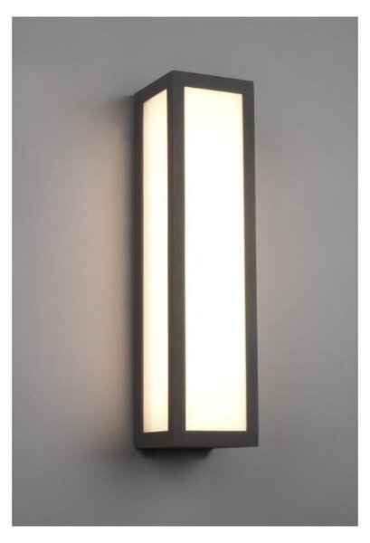FUERTE APPLIQUE DA ESTERNO MODERNA COLORE ANTRACITE IP54 LED 10,5W LUCE 3000K