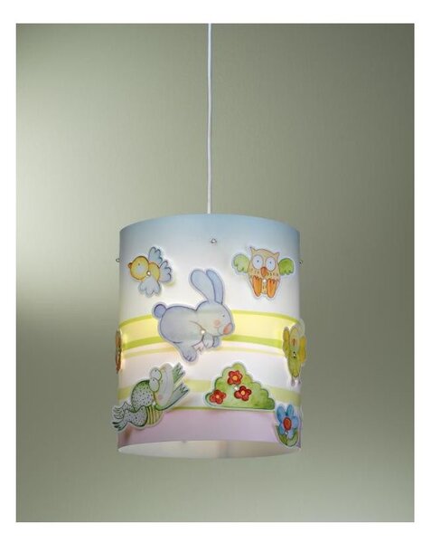 ANIMAL FARM SOSPENSIONE DA BAMBINI IN POLILUX COLORATO CON CLIP DECORATIVE DI LINEA ZERO