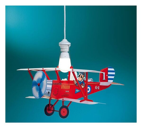 BIPLANO SOSPENSIONE DA BAMBINI IN POLILUX ROSSO O BLU DI LINEA ZERO MADE IN ITALY