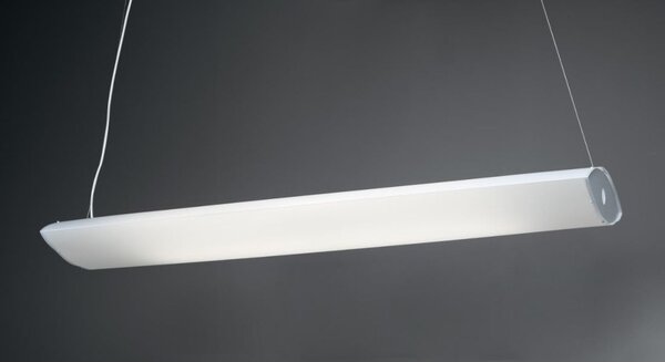 LITOS SOSPENSIONE LINEARE L157 IN POLILUX BIANCO OPPURE STAMPATO MODERNA DELLA LINEA ZERO