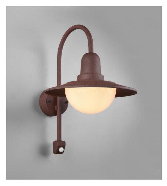 NORMAN APPLIQUE CON SENSORE DI MOVIMENTO IP44 DA ESTERNI STILE VINTAGE ATTACCO E27