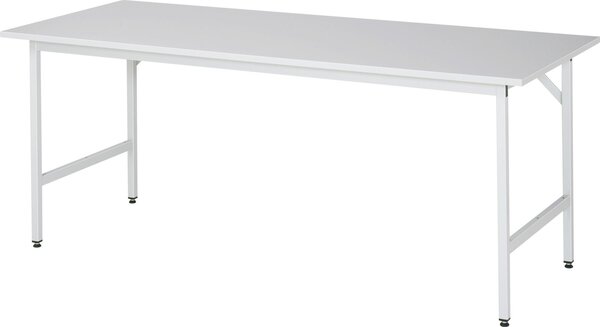 Tavolo base 3030, melamina RAL7035 2000x800mm