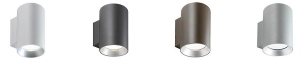 SHOW PICCOLA APPLIQUE CILINDRICA IP65 CON LUCE LED 10W LUCE 3000K O 4000K IN 4 COLORI