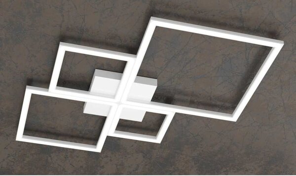 FOUR SQUARES PLAFONIERA LED 88W LUCE 3000K-4000K MODERNA METALLO 4 COLORI