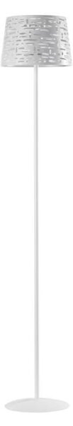 RICKY PIANTANA MODERNA IN METALLO BIANCO TRAFORATO ALTEZZA CM 164 LAMPADINA ATTACCO E27