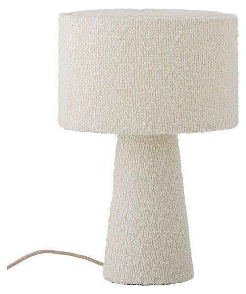 BLOOMINGVILLE | Lampada da tavolo Emmie, bianca, in poliestere | Diametro 20 cm, altezza 30 cm | 82068675