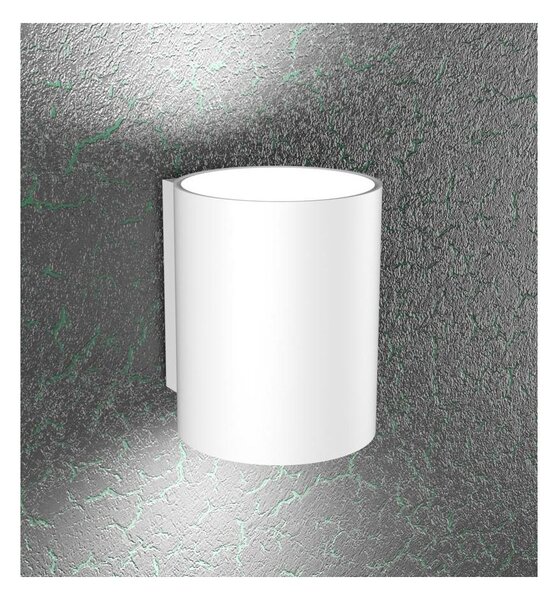 CLOUD PICCOLA APPLIQUE CILINDRICA A BIEMISSIONE DI LUCE IN METALLO 3 COLORI LAMPADINE ATTACCO GX53
