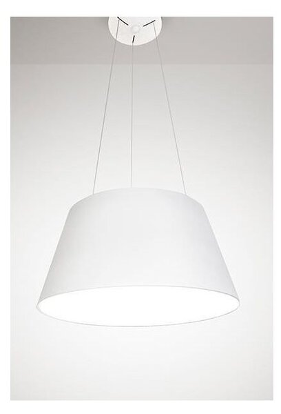 2055 AFFRALUX SOSPENSIONE MODERNA IN METALLO BIANCO DIAMETRO 60 CM CON LED INTEGRATO DA 50W