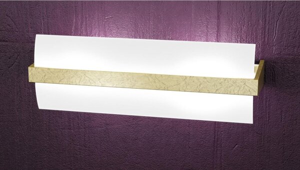WOOD APPLIQUE MEDIA LARGHEZZA CM 43 IN METALLO E LEGNO 3 FINITURE CON DIFFUSORE IN VETRO DELLA TOP LIGHT