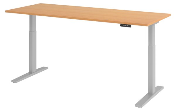 Scrivania elettrica bümö XMKA - Struttura: argento, finitura: noce, dimensioni: 200 x 80 cm