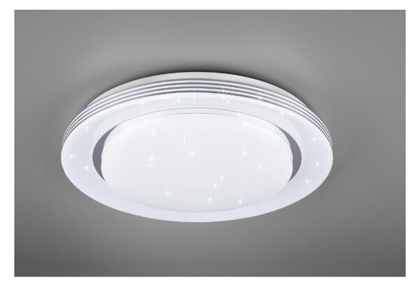 ATRIA PLAFONIERA BIANCA ROTONDA D48 LED 22W DIMMERABILE EFFETTO CIELO STELLATO CON TELECOMANDO