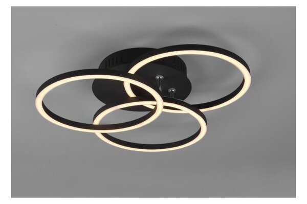 CIRCLE PLAFONIERA CON 3 CERCHI ORIENTABILI LED 27W DIMMERABILE 3 COLORI CON TELECOMANDO