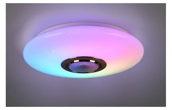 MUSICA PLAFONIERA LED 15,5W LUCE 3000-6000K RGB CON CASSA ACUSTICA BLUETOOTH CON TELECOMANDO
