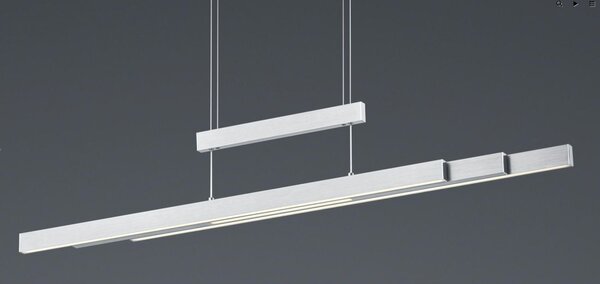 TRAJAN SOSPENSIONE ALLUNGABILE LED 54W LUCE 2700-5000K DIMMERABILE 2 FINITURE COLORE MODERNA