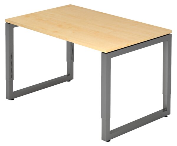 Bümö Scrivania Serie-R - Decorazione: acero, dimensioni: 120 x 80 cm, struttura: grafite