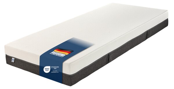 Materasso a molle insacchettate ortopedico Irisette Selin, con 7 zone di comfort e densità 1000 molle per metro quadrato, rigido