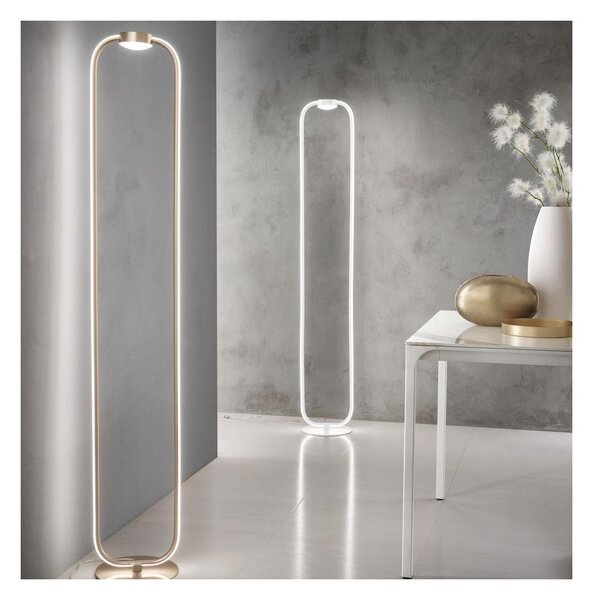ALFA PIANTANA ALTEZZA 168 CM ORO O BIANCO LED 35W LUCE 3000K DIMMERABILE MODERNA