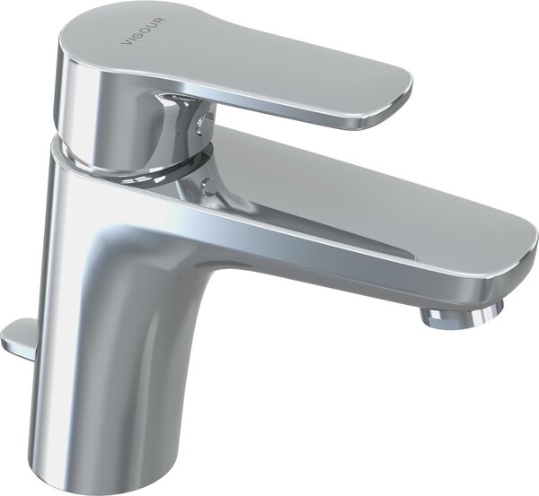 VIGOUR Miscelatore monocomando per lavabo derby con scarico cromato