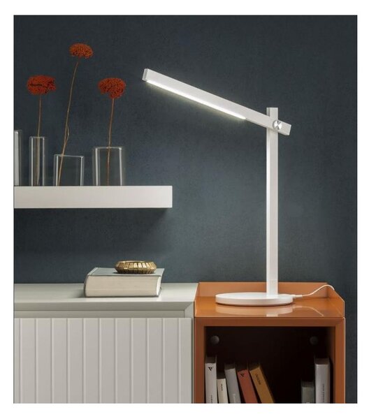 OMEO LAMPADA DA TAVOLO TECNICA BIANCA O NERA ORIENTABILE LED 5,5W TOUCH DIMMER