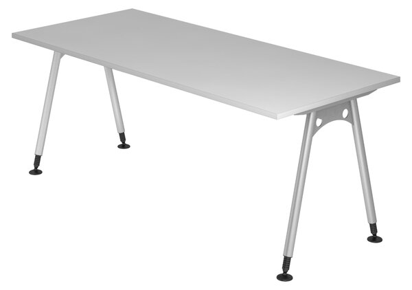 Bümö Scrivania Serie A - Decorazione: grigio, dimensioni: 180 x 80 cm