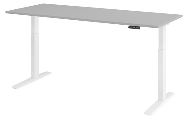 Scrivania elettrica bümö XMKA - Finitura: Grigio, Struttura: Bianco, Dimensioni: 200 x 80 cm