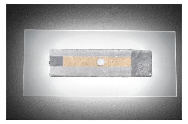JUPITER APPLIQUE CM 45X20 MODERNA IN VETRO DECORATO PRODOTTO MADE IN ITALY