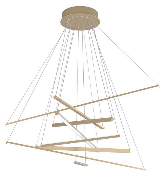 DNA SOSPENSIONE ULTRA MODERNA LED 50W LUCE 3000-4000K DIAMETRO CM 75 2 COLORI