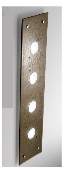 LUCIS APPLIQUE MAXI 96X25 IN VETRO LAVORATO A MANO 7 COLORAZIONI ATTACCO GX53 MADE IN ITALY
