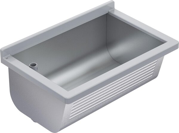 Lavabo KWC AR, SIRIUS, acciaio inox, 700x328x460 mm, scarico a sinistra