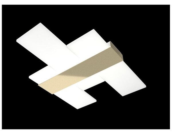 FLIGHT PLAFONIERA APPLIQUE MODERNA LARGHEZZA CM 70 LED 40W LUCE 3000-4000K 3 COLORI