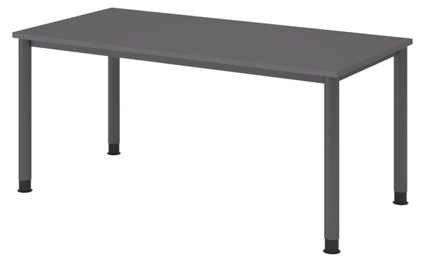 Scrivania bümö Serie H - Dimensioni: 160 x 80 cm, Finitura: grafite, Struttura: grafite