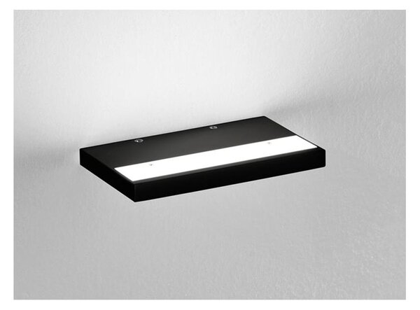 PLATE APPLIQUE A MENSOLA IN 2 MISURE ALLUMINIO BIANCO O NERO LED 12W - 24W LUCE CCT 3000K-4000K