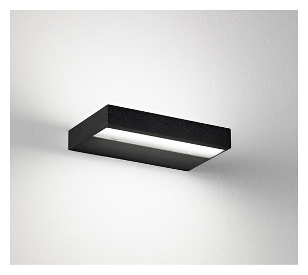 PLATE DUPLEX APPLIQUE IN 2 MISURE BIEMISSIONE BIANCA O NERA LED 18W - 36W LUCE CCT 3000K-4000K